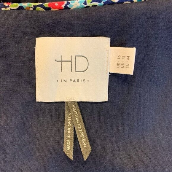 HD in Paris Anthropologie Women's Sleeveless Button Up Tunic Shirt Size 12 - Picture 6 of 15